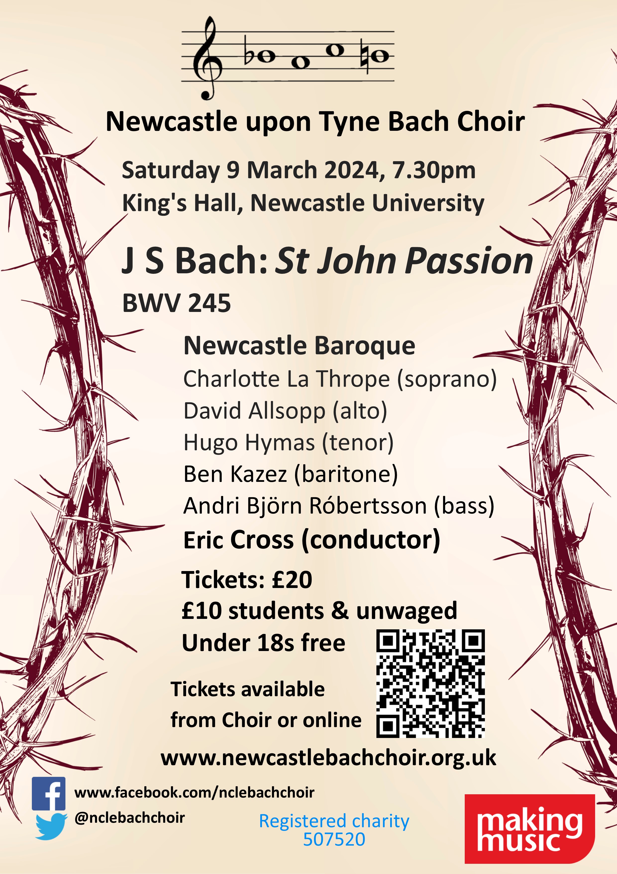 Concert: J S Bach: St John Passion Concert: J S Bach: St John Passion
